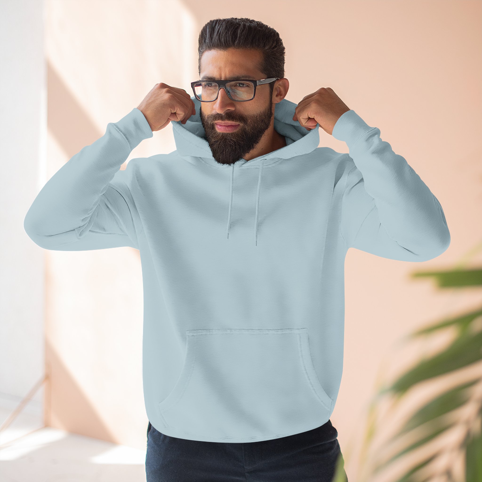 Artistic Three-Panel Fleece Hoodie, Cozy Pullover for Casual Outings, Perfect Gift for Birthdays and Holidays, Floral Design - Image 53