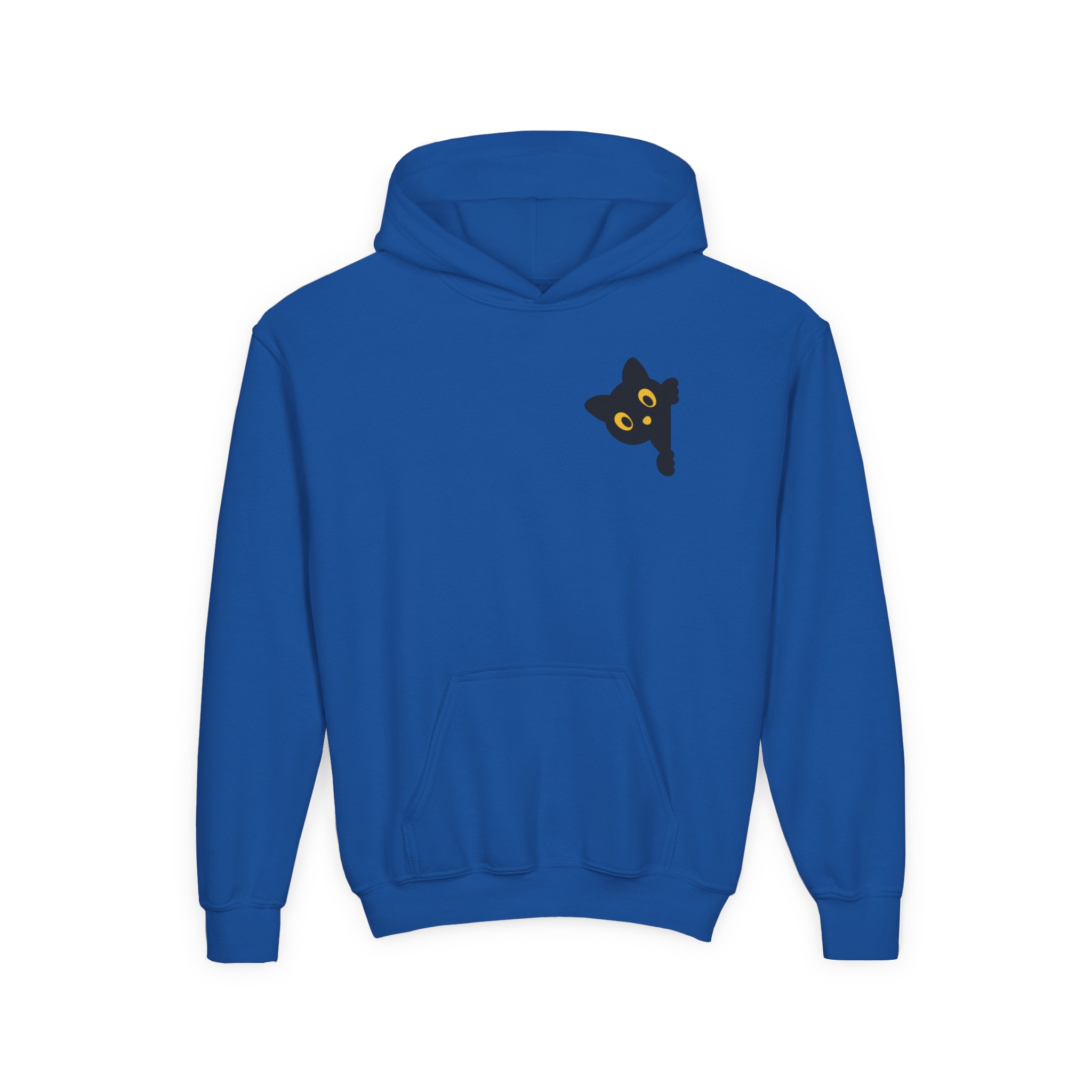 Cute Black Cat Hoodie for Kids, Halloween Sweatshirt, Youth Pullover with Boo Design, Fun Cat Lover Gift, Cozy Casual Wear - Image 57