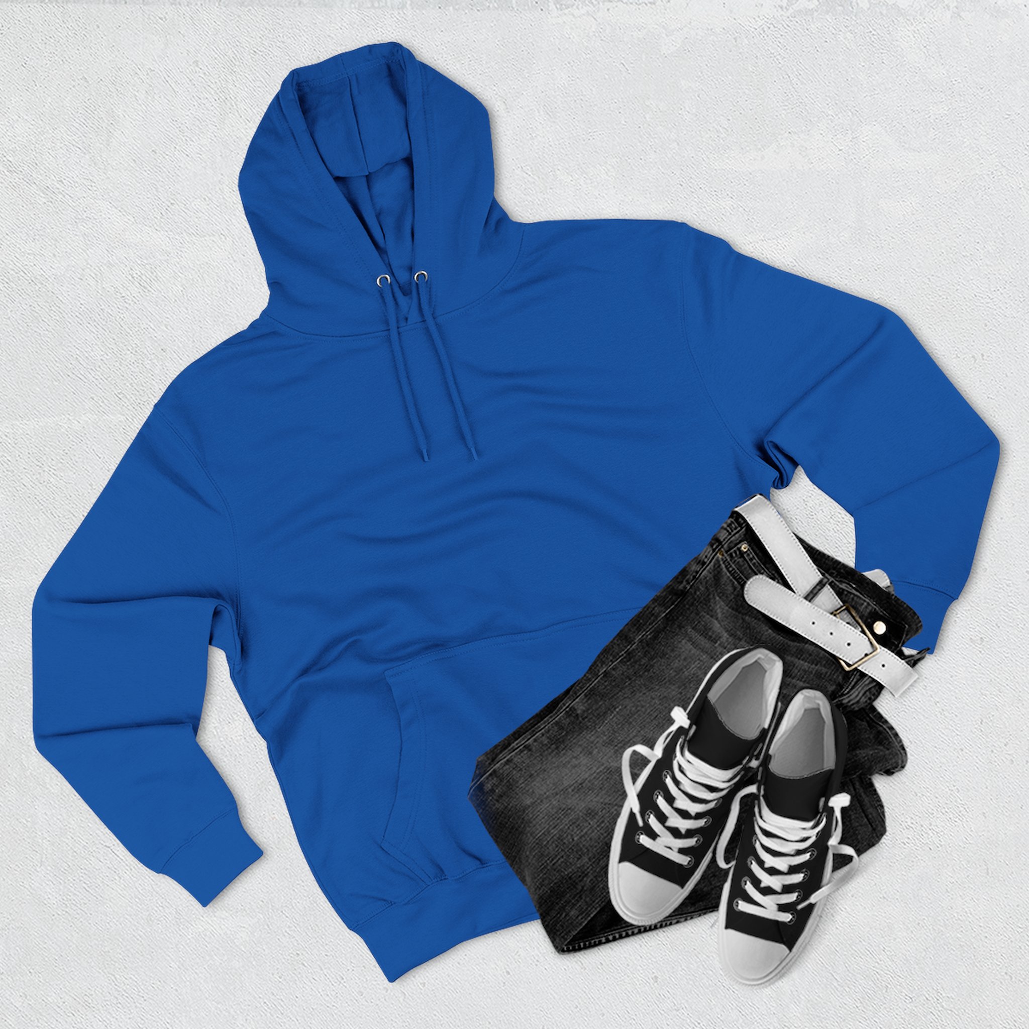 Artistic Three-Panel Fleece Hoodie, Cozy Pullover for Casual Outings, Perfect Gift for Birthdays and Holidays, Floral Design - Image 63
