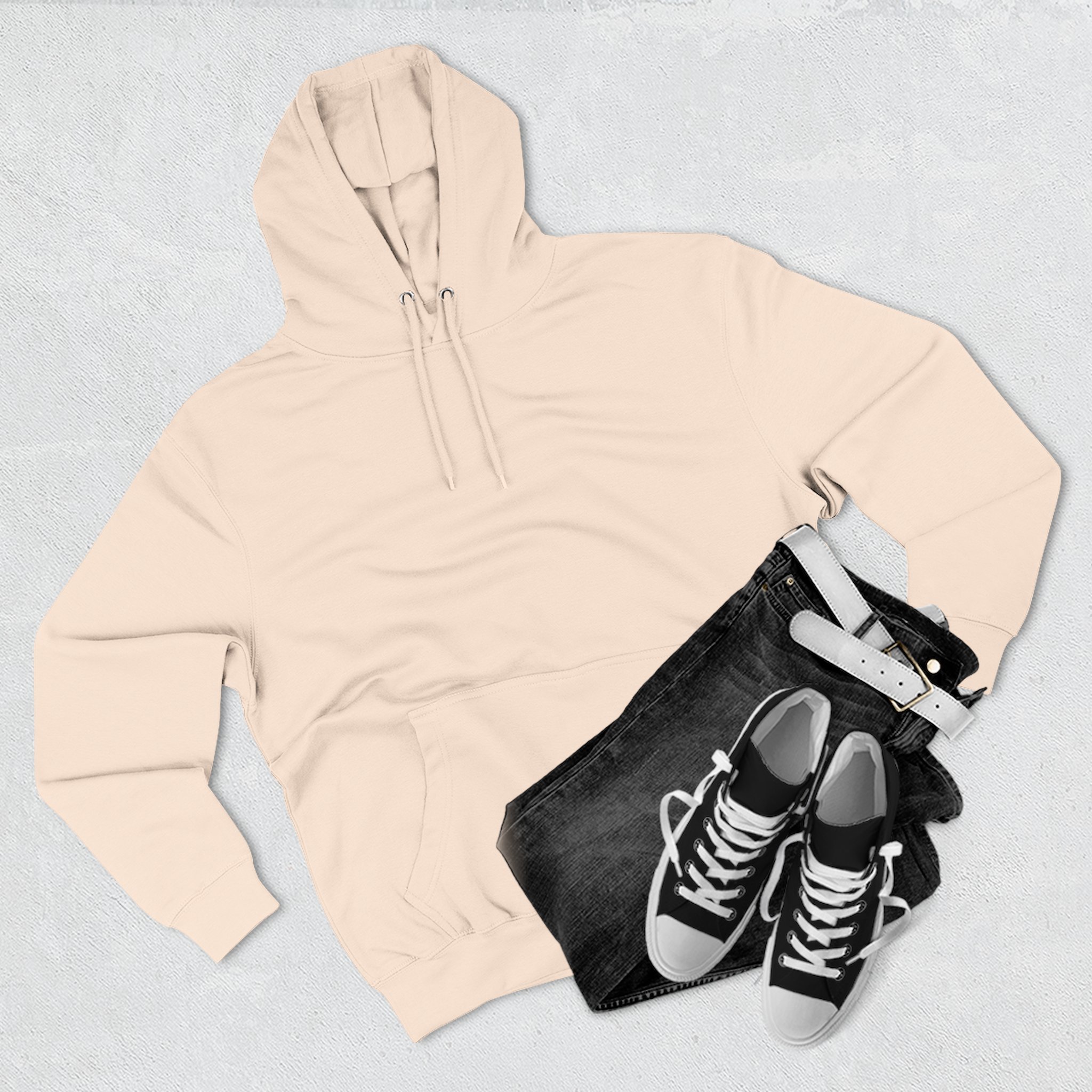 Artistic Three-Panel Fleece Hoodie, Cozy Pullover for Casual Outings, Perfect Gift for Birthdays and Holidays, Floral Design - Image 33