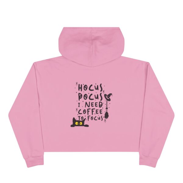 Hocus Pocus Cat Crop Hoodie, Halloween Clothing, Gift for Cat Lovers, Cozy Hoodie, Witchy Style Apparel - Image 14
