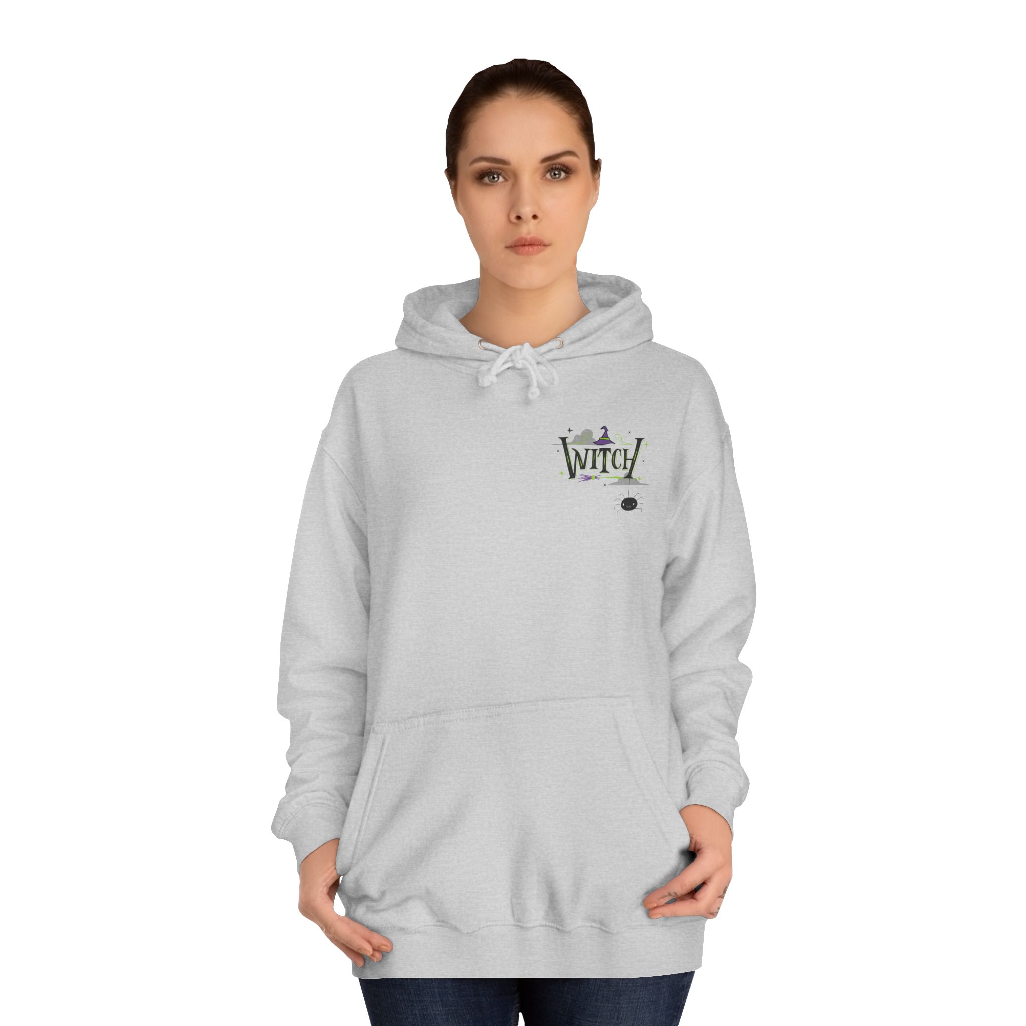 Whimsical Witchy Hoodie for College Students, Cozy Sweatshirt, Halloween Apparel, Gift for Students, Unisex Casual Wear - Image 12