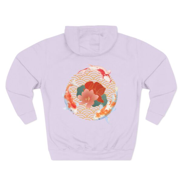 Artistic Three-Panel Fleece Hoodie, Cozy Pullover for Casual Outings, Perfect Gift for Birthdays and Holidays, Floral Design - Image 74
