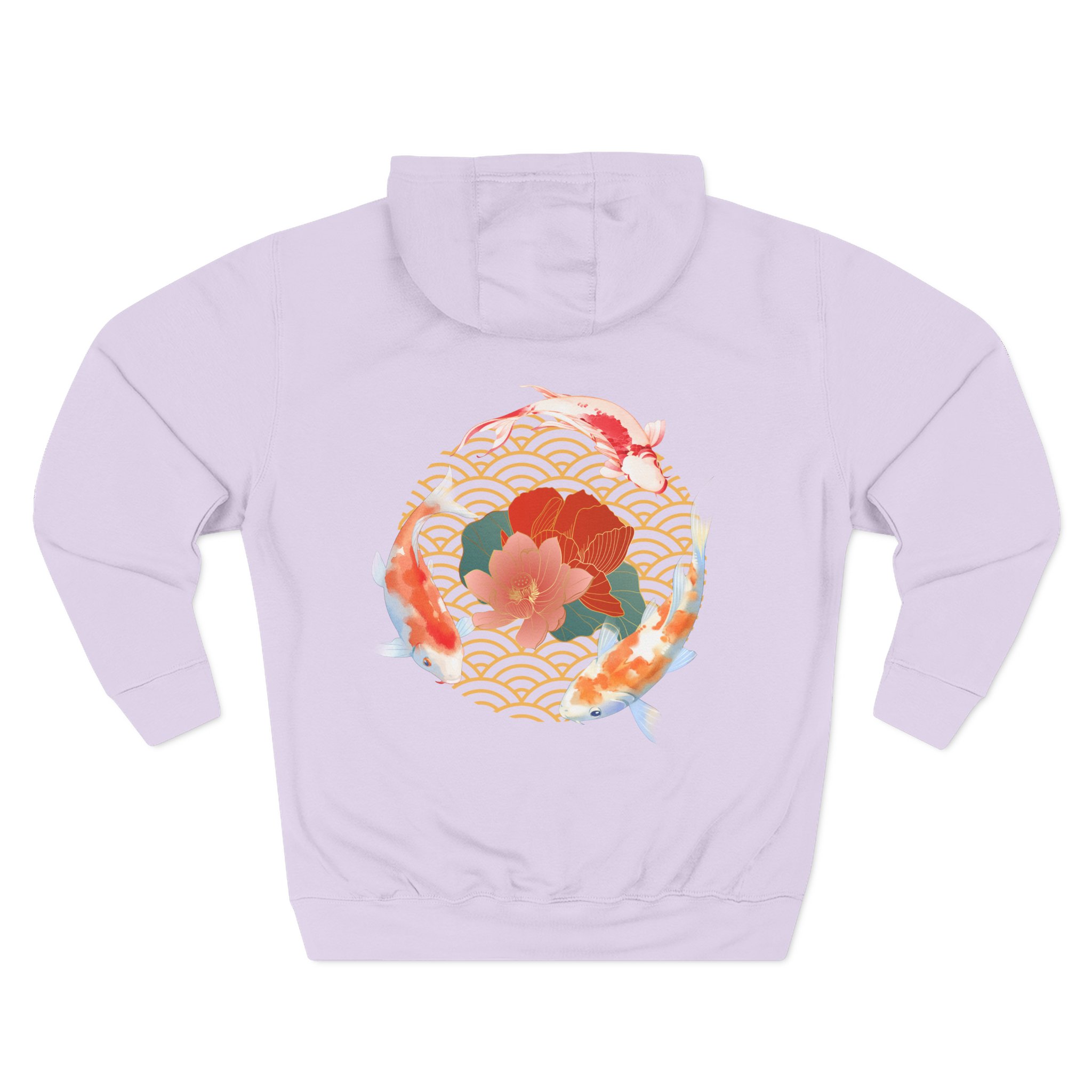 Artistic Three-Panel Fleece Hoodie, Cozy Pullover for Casual Outings, Perfect Gift for Birthdays and Holidays, Floral Design - Image 74
