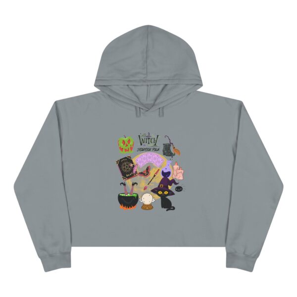 Whimsical Halloween Crop Hoodie, Spooky Sweater, Fall Fashion, Witchy Apparel, Cute Gift for Her - Image 4